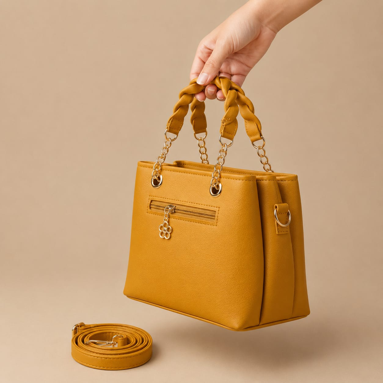 Handbag for Women – Spacious 3 Pocket Tote Bag